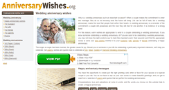 Desktop Screenshot of anniversarywishes.org
